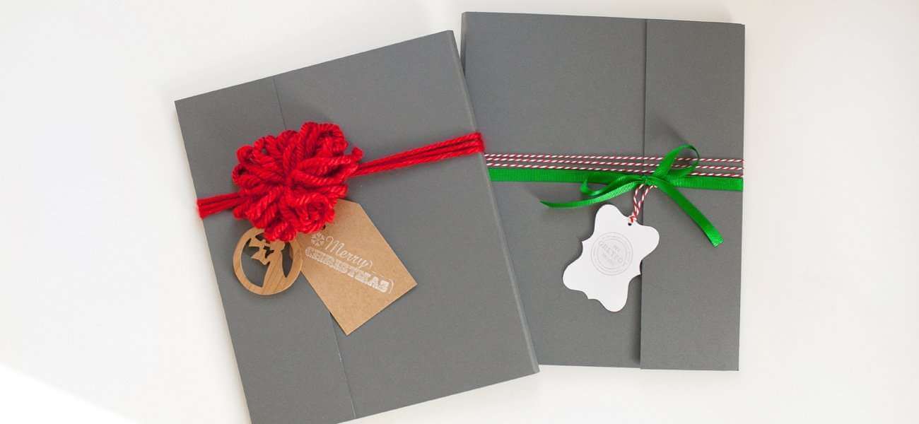 Pet-Portrait-Gray-Giftwrap-Red-Ribbon-Christmas