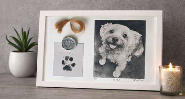 The Most Asked-About Piece I Make: The Pet Memorial Keepsake Collage with Paw Print